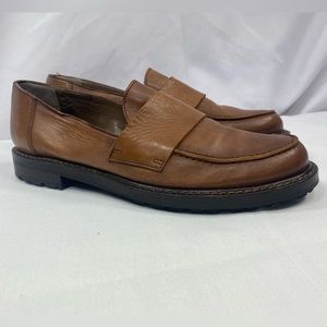 Marni Brown Calf-Skin Loafers Vibram Anti-Slip Sole Dust Bag Made Italy 40 US 10